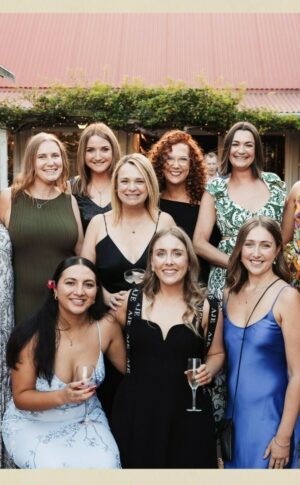 Dark Green White Modern Christmas Party Invitation Poster Landscape 5